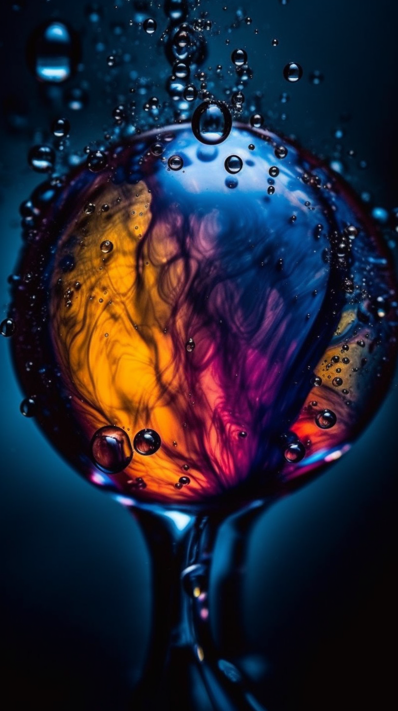 Vibrant Water Drop